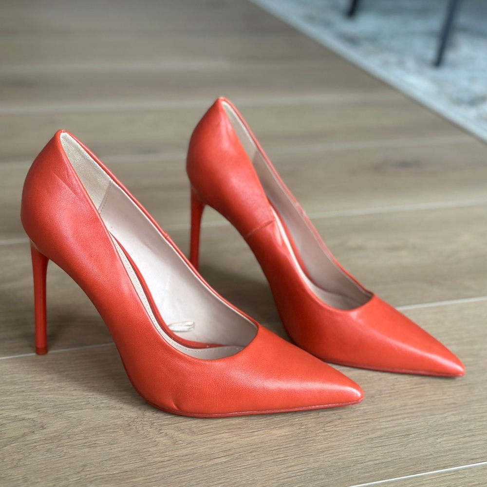 Zara Bold Orange High Heels